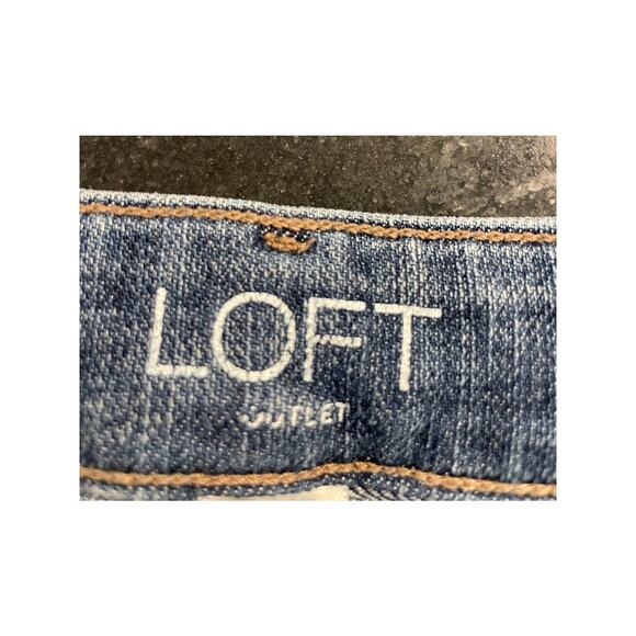 LOFT Outlet curvy skinny jean Short cut-off's 2P - Picture 3 of 9